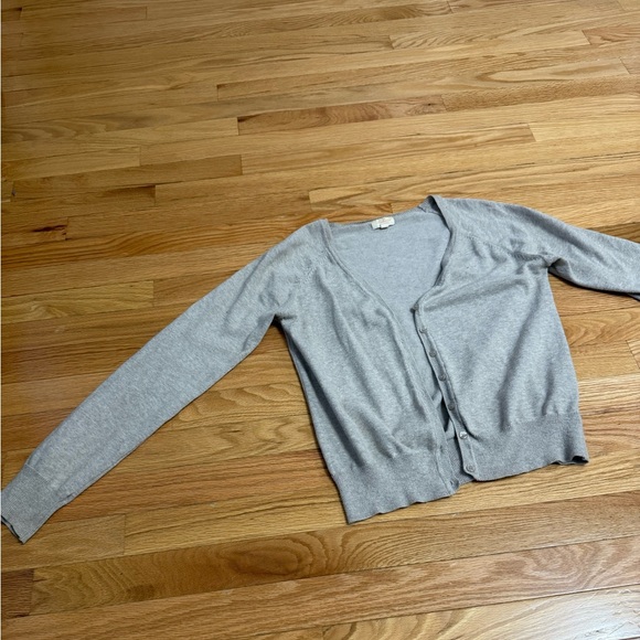 Beige long sleeve full button cardigan - Picture 5 of 5